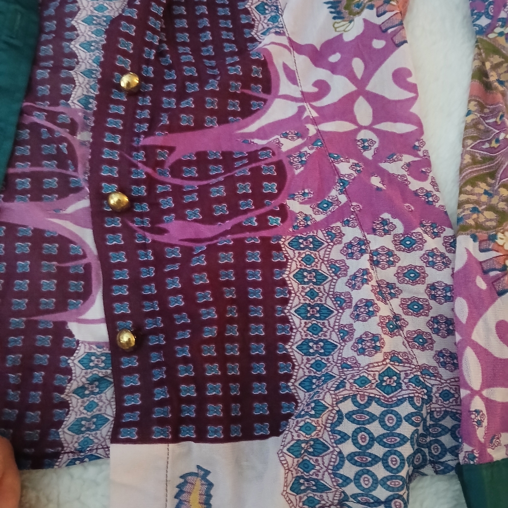 Tracy Porter Multicolor Patterned Blouse - image 6